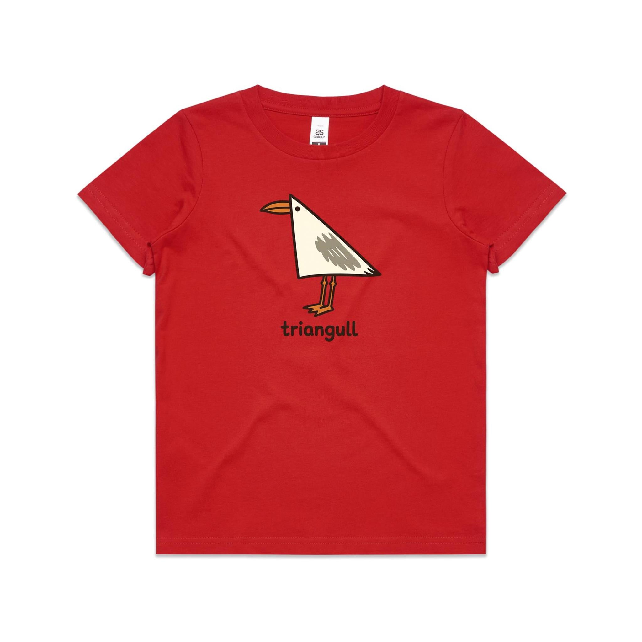Triangull Geometry Seagull Kids AS Colour T-shirt