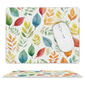 Autumn Leaves Leather Mouse Pad white One size Leather Mouse Pad Plants Printed Offshore