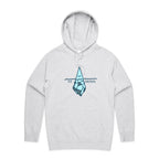 Ice-Osceles, Maths Pun - Mens Hoodie White Marle Mens Hoodie Maths Printed In Australia