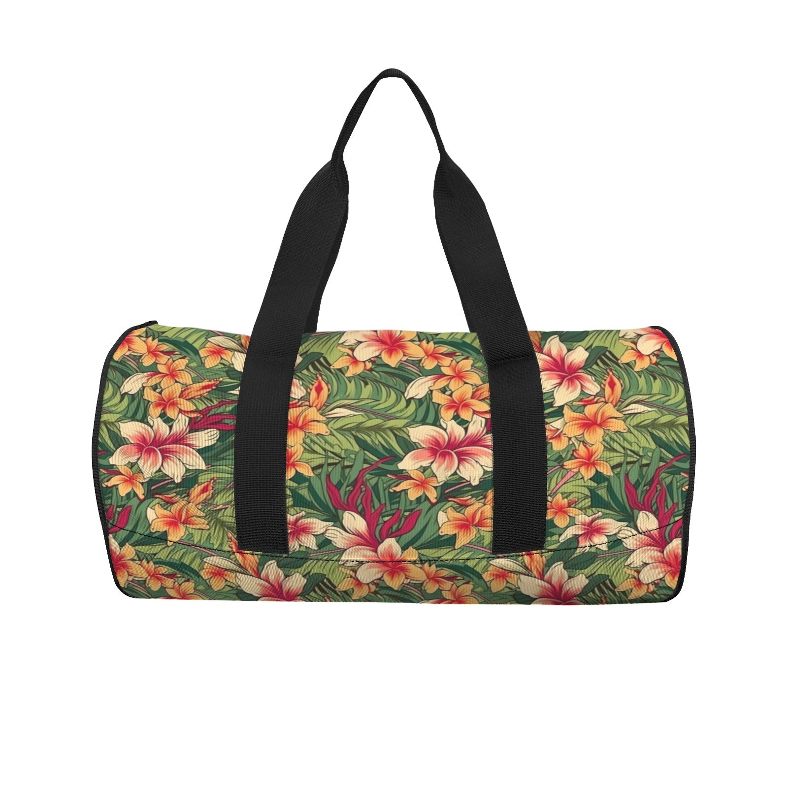 Vintage Hawaiian Floral Duffle Bag Duffle Bag Printed Offshore