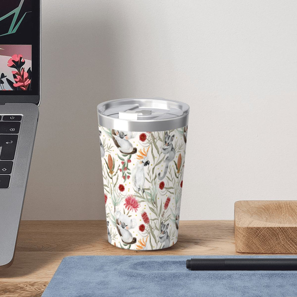 Australian Plants And Animals Small Stainless Steel Travel Mug Cup 12oz/350ml