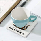 Don't Rush Me, Cat - Ceramic Coasters (Square) Ceramic Coasters animal Printed Offshore