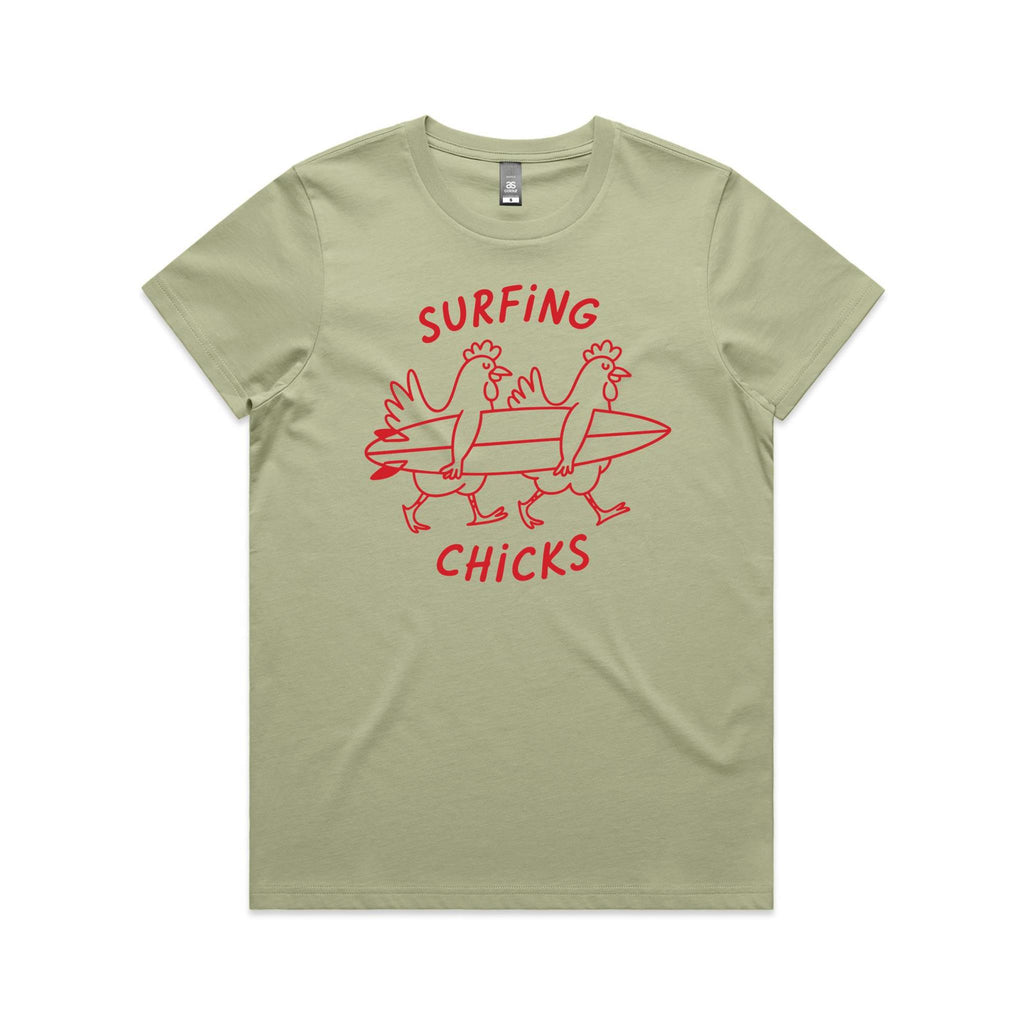 Surfing Chicks Women's AS Colour T-shirt