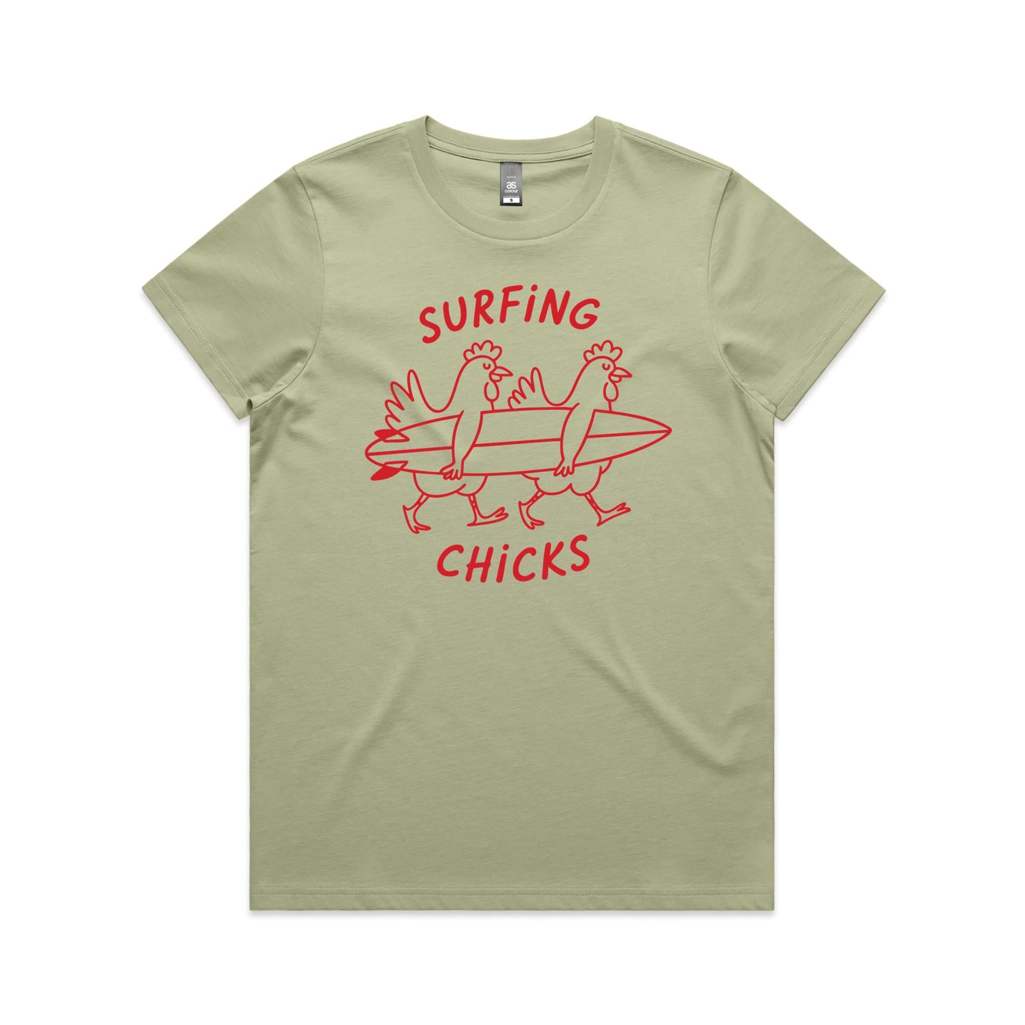 Surfing Chicks Women's AS Colour T-shirt