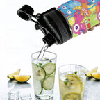 Cute Monsters - Insulated Water Bottle with Dual-Use Lid (18oz) Insulated Water Bottle with Dual-Use Lid (18oz) Printed Offshore Sci Fi