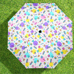 80's Grid Umbrella Umbrella Printed Offshore Retro