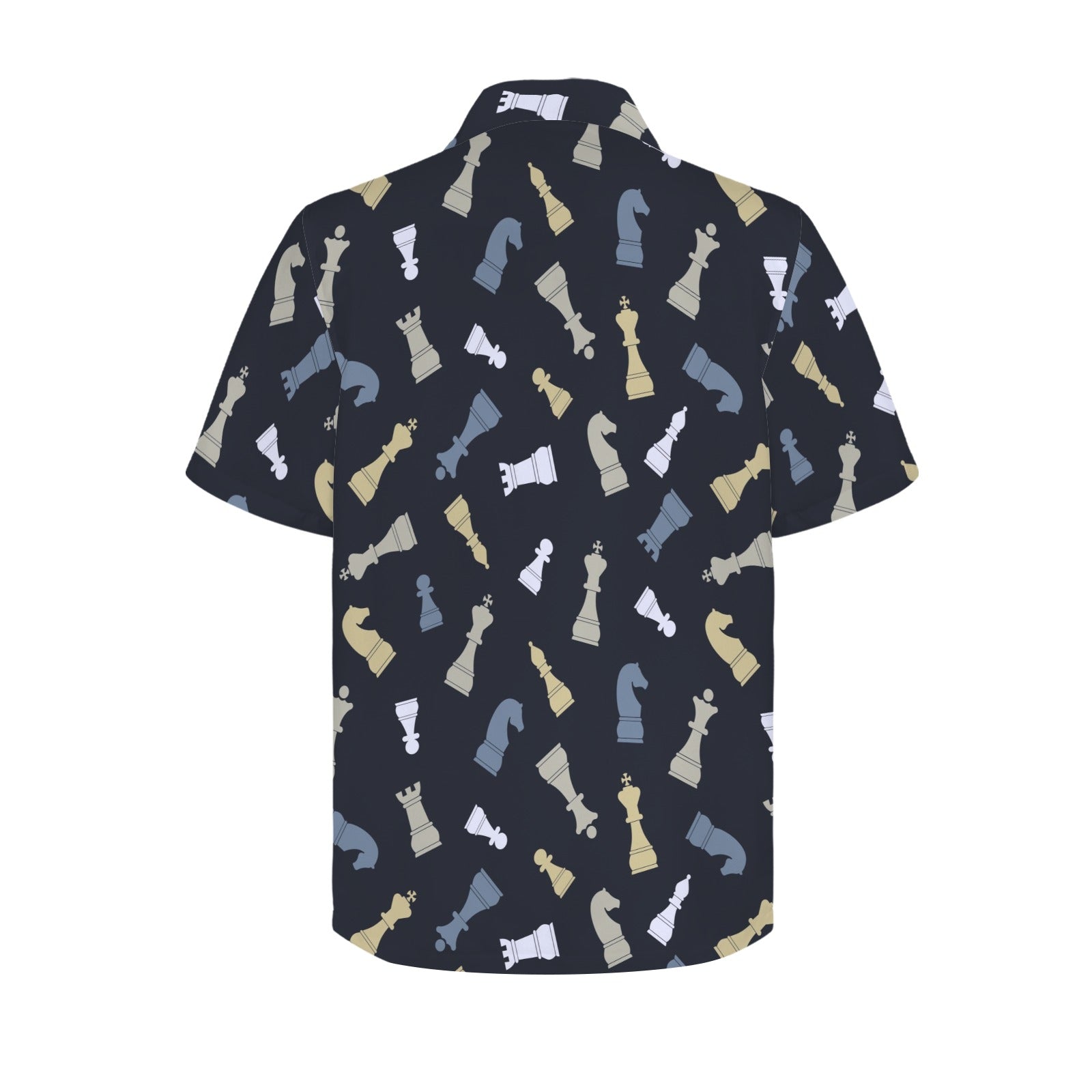Chess Pattern - Men's Hawaiian Shirt (Model T87) Men's Hawaiian Shirt (New) Chess Games Printed Offshore