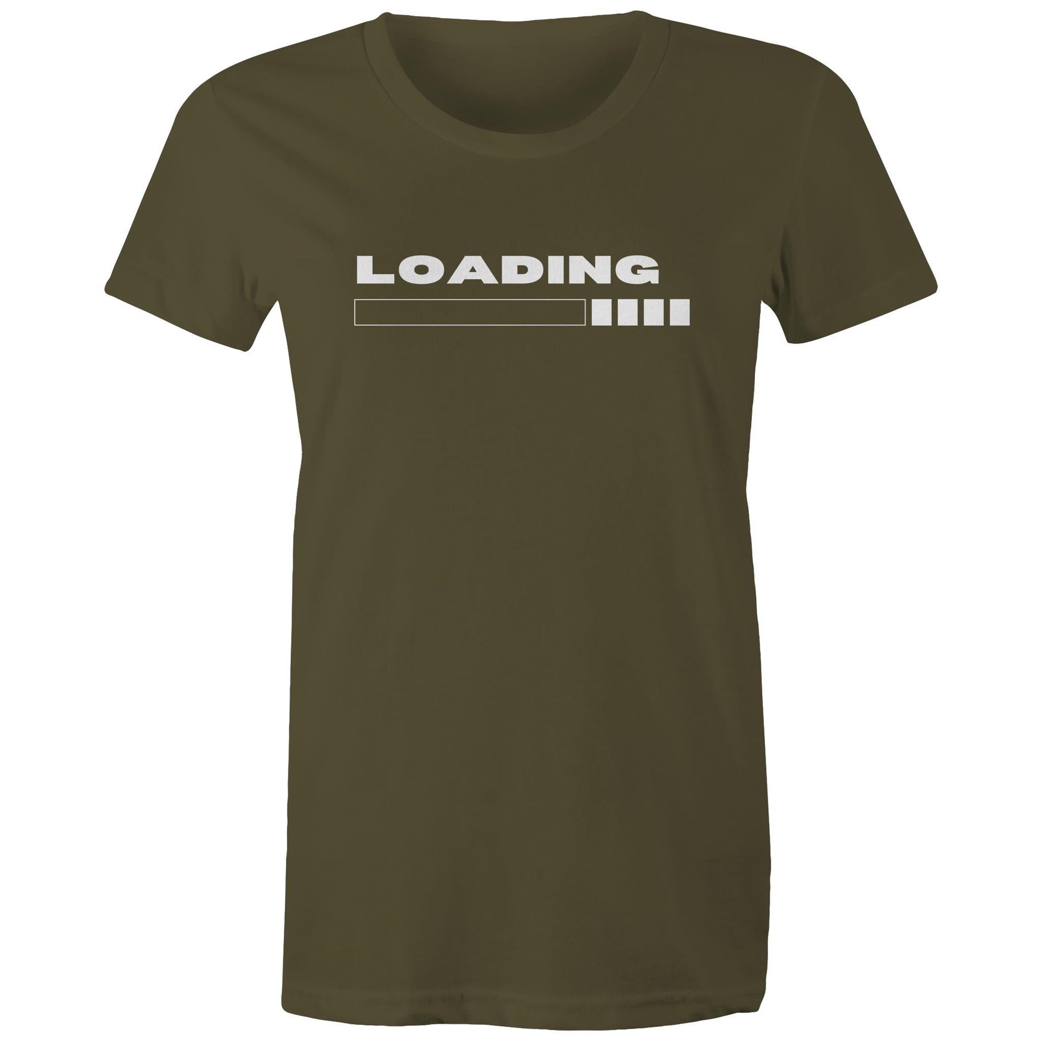 Loading - Womens T-shirt Army Womens T-shirt Printed In Australia Tech