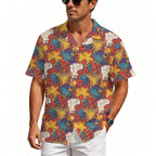 Comic Book Explosions Men's Crinkle Hawaiian Shirt