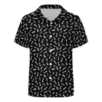 Chess Pattern Kids Youth Short Sleeve Button Up Shirt