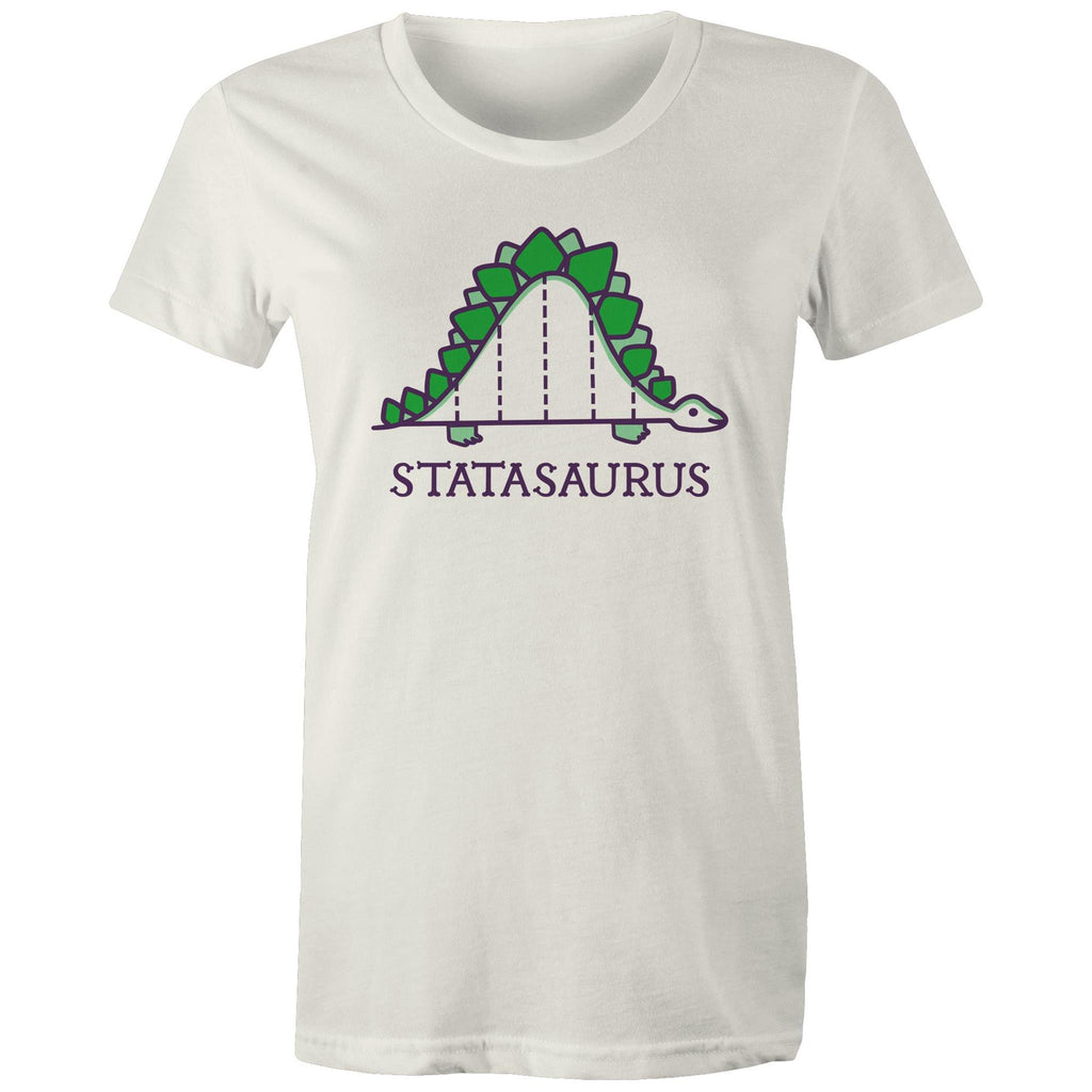 Statasaurus, Maths Women's AS Colour T-shirt Natural Womens T-shirt Maths Printed In Australia