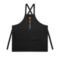 Our Solar System AS Colour Carrie Apron Black One Size Apron Printed In Australia Space