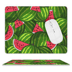 Watermelons Leather Mouse Pad white One size Leather Mouse Pad Food Printed Offshore