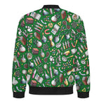 Science Love Men's Casual Zip‑Up Bomber Jacket