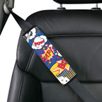 Blue Comic Book Car Seat Belt Cover 7''x10'' (Pack of 2) Car Seat Belt Cover 7x10 (Pack of 2) comic Printed Offshore