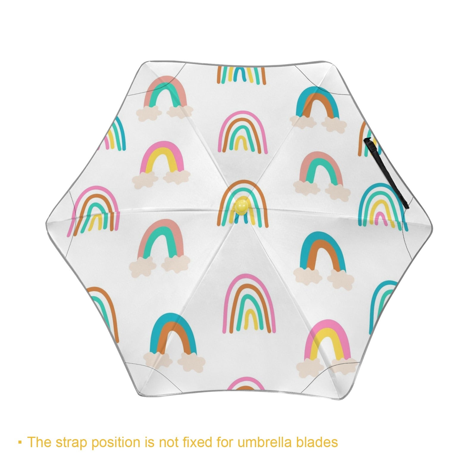Cloud Rainbows Kids Safe Round Corner Umbrella Kids Safe Round Corner Umbrella Printed Offshore