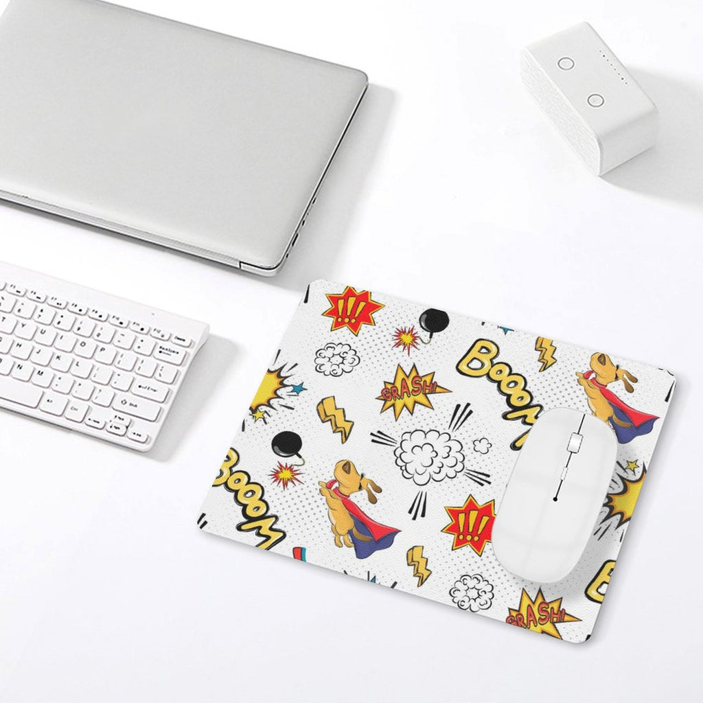 Super Dog Leather Mouse Pad Leather Mouse Pad animal comic Printed Offshore