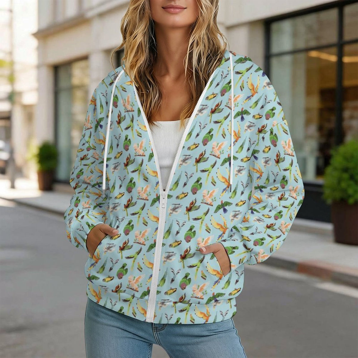 Parrots Women's Full-Zip Hoodie