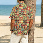 Retro Life Men's Crinkle Hawaiian Shirt