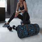 Blue Squiggle Duffle Bag Duffle Bag Printed Offshore