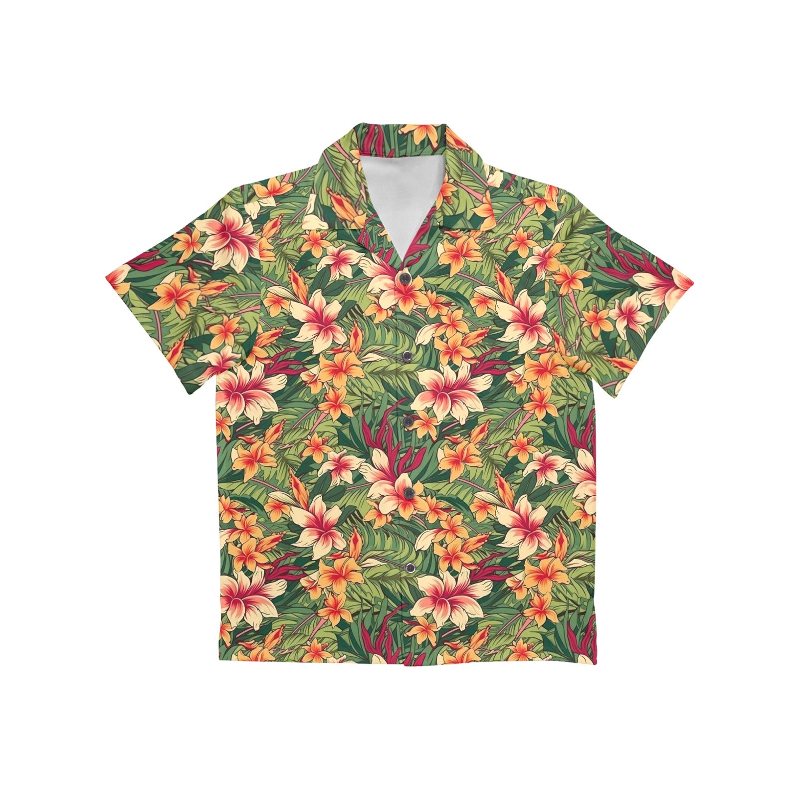 Vintage Hawaiian Floral Junior Kids Hawaiian Shirt