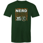 Come To The Nerd Side, We Have Pi - Mens T-Shirt Forest Green Mens T-shirt Maths Printed In Australia Sci Fi