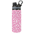 Pink Leopard Insulated Water Bottle with Dual-Use Lid (18oz) One Size Insulated Water Bottle with Dual-Use Lid (18oz) animal Printed Offshore