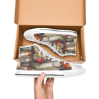 Watercolour Books - Kids High Top Canvas Shoes