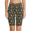 Planets Women's Bike Shorts With Side Pockets