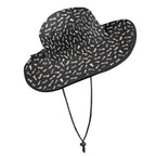 Chess Pattern Wide Brim Bucket Hat Wide Brim Bucket Hat Chess Games Printed Offshore