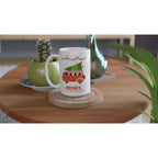 Christmas Tree On Peace Van - White 15oz Ceramic Mug Christmas 15oz Mug Christmas Globally Fulfilled