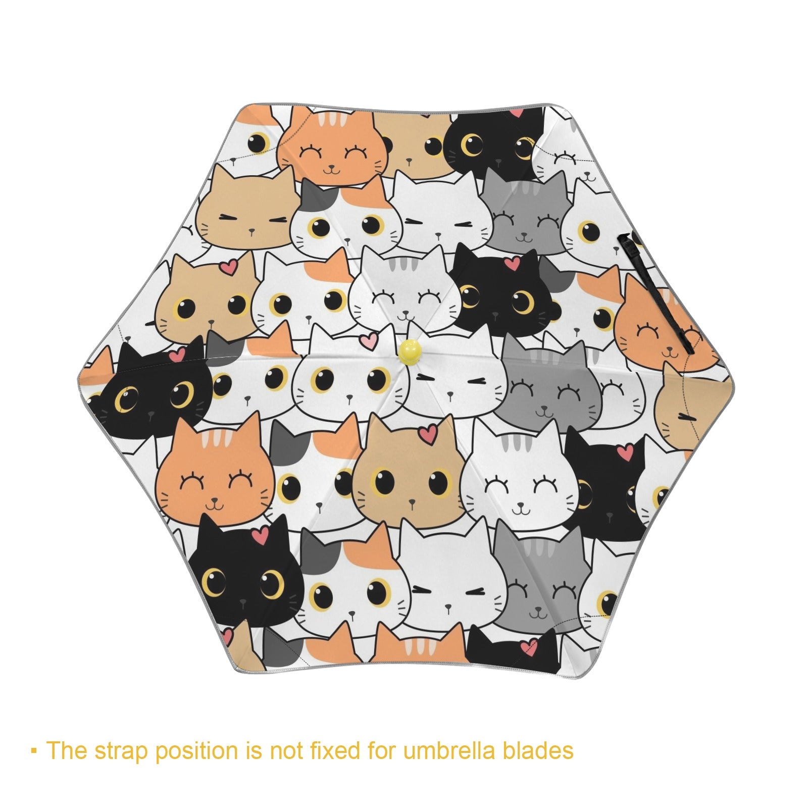 Cute Cartoon Cats Kids Safe Round Corner Umbrella Kids Safe Round Corner Umbrella animal Printed Offshore
