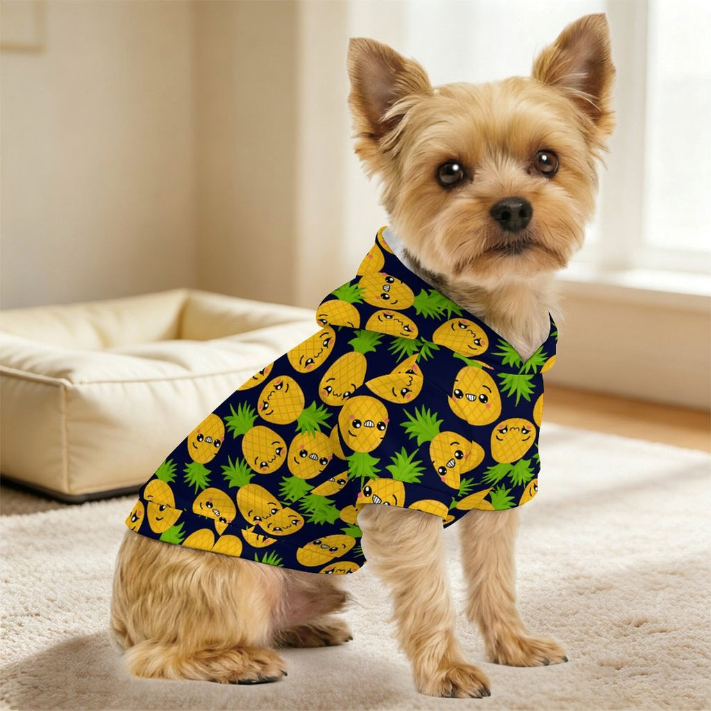 Cool Pineapples Pet Hoodie (Small Size)