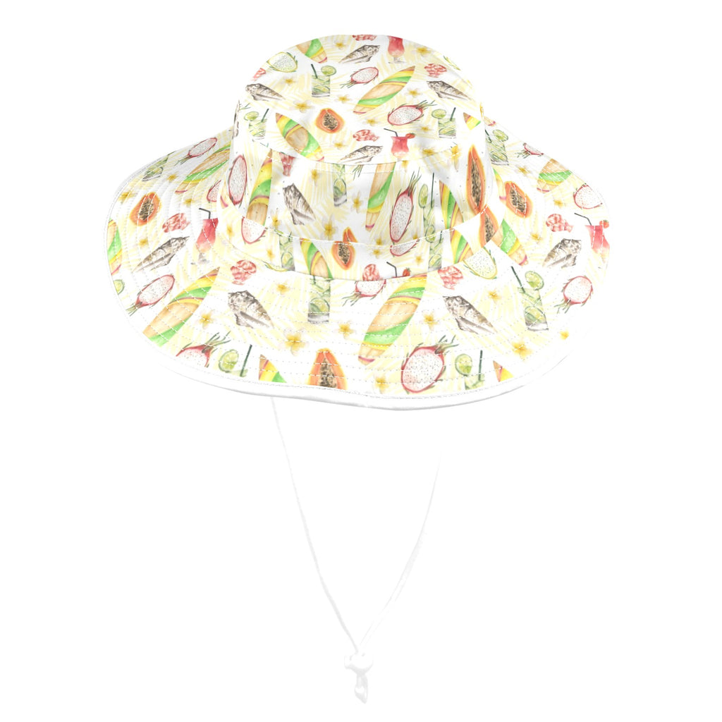 Tropical Surf Wide Brim Bucket Hat Wide Brim Bucket Hat Printed Offshore Surf
