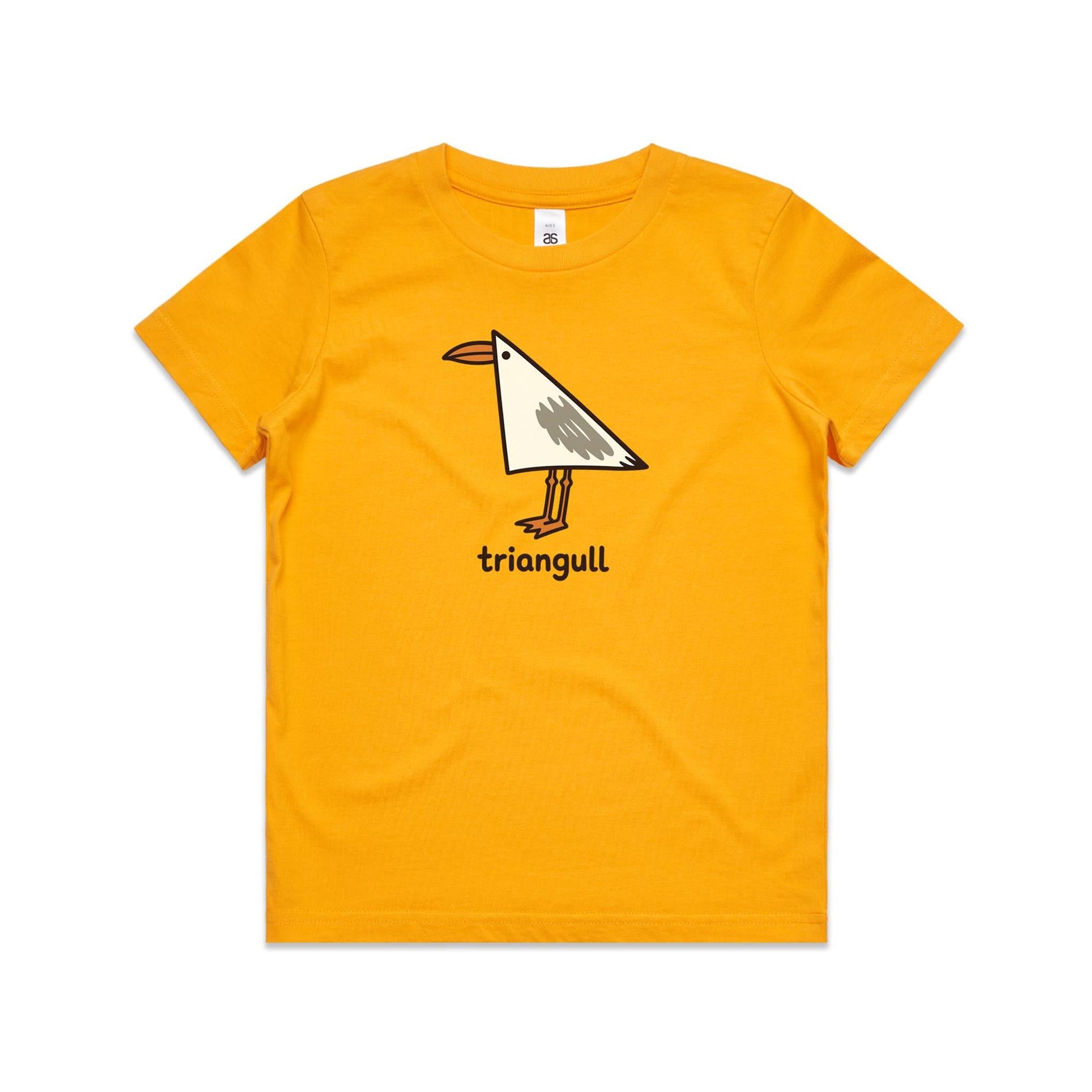 Triangull Geometry Seagull Kids AS Colour T-shirt