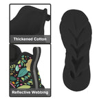 Bright Floral And Leaves Women's Twisted Sole Sneakers