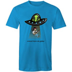 Alien Abduction, At Least I Have My Guitar - Mens T-Shirt Arctic Blue Mens T-shirt Music Printed In Australia Sci Fi
