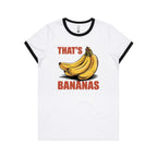 That's Bananas Women's AS Colour Ringer Tee