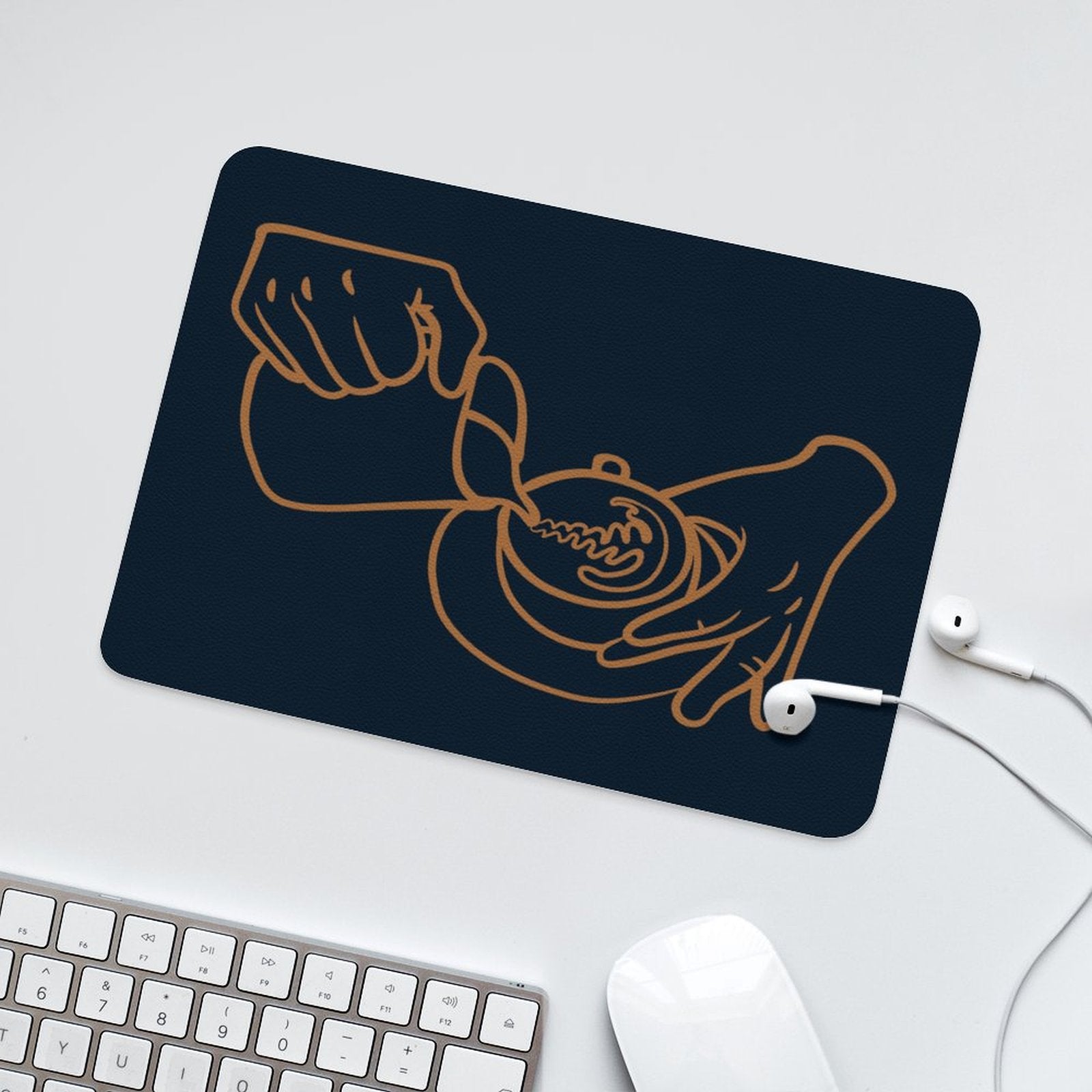 Barista Leather Mouse Pad Leather Mouse Pad Coffee Printed Offshore