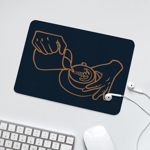 Barista Leather Mouse Pad Leather Mouse Pad Coffee Printed Offshore