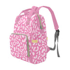 Pink Leopard - Multi-Function Backpack, Nappy / Diaper Bag
