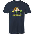 Sandwich, It's What's On The Inside That Counts - Mens T-Shirt Navy Mens T-shirt Food Printed In Australia