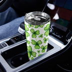 Three Leaf Clover - 20oz Mobile Tumbler with Lid (Black Lock)
