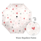 Pretty Hearts - Semi-Automatic Foldable Umbrella (Model U12) Semi-Automatic Foldable Umbrella (U12)