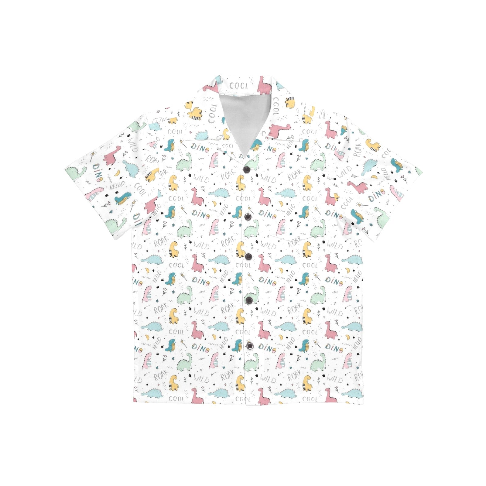 Quirky Dinosaurs Junior Kids Hawaiian Shirt