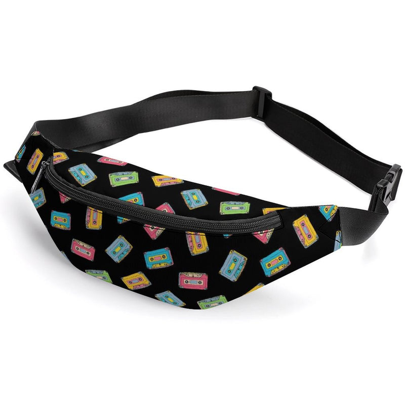 Cassette Tapes - Bum Bag / Fanny Pack white 36*15cm Bum Bag / Fanny Pack Music Printed Offshore