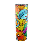 Comic Book 2 20oz Tall Skinny Tumbler with Lid and Straw