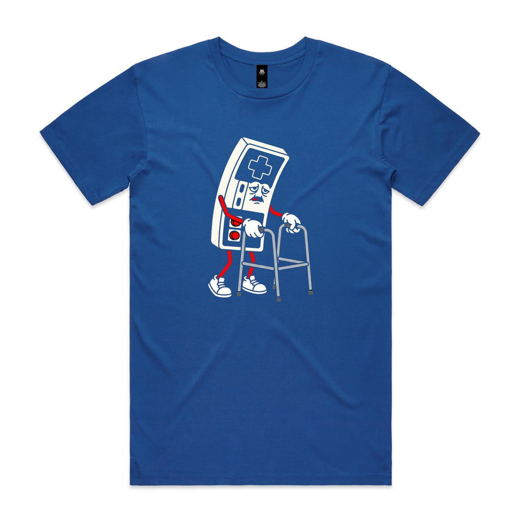 Retro Gamer Men's AS Colour T-shirt Bright Royal Mens T-shirt Games Printed In Australia
