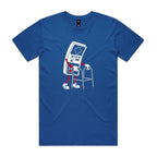 Retro Gamer Men's AS Colour T-shirt Bright Royal Mens T-shirt Games Printed In Australia
