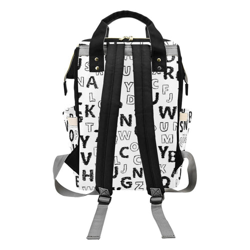 Alphabet - Multi-Function Backpack, Nappy / Diaper Bag